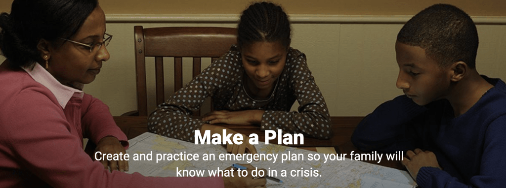 emergency kit - make a plan